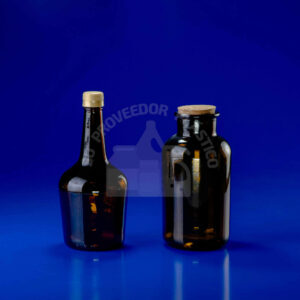 Envase Vidrio Ámbar para Bebidas